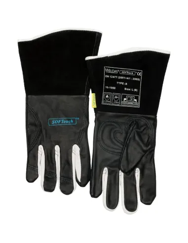 guante tig soldador weldas softouch 1050 negro