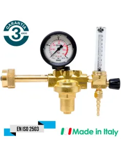 manorreductor con rotámetro para argón y mezclas con entrada NEVOC