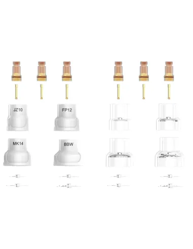Componentes del kit TIG Parker FRK17/18/26