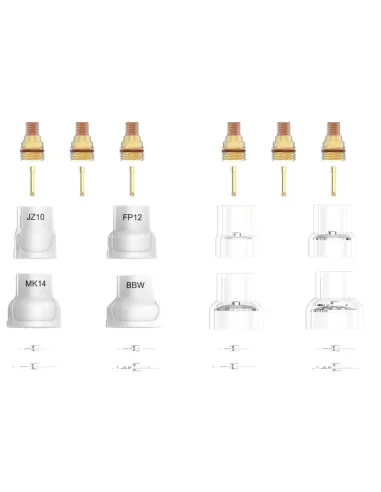 Componentes del kit TIG Parker FRK