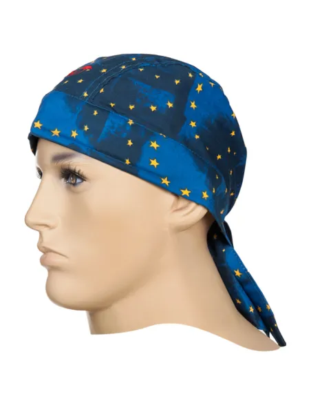 Europa: Bandana ignífuga Europa (bandera UE) con banda antisudor para pantalla