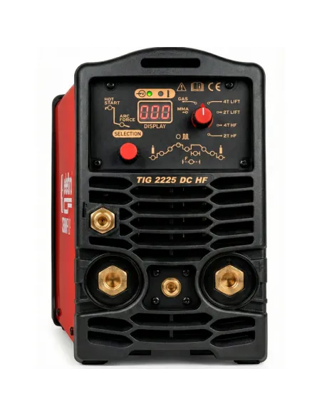 frontal equipo inverter TIG 2225 Elettro CF para soldadura en obra y taller